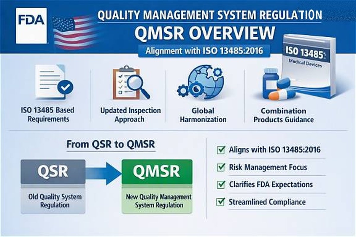 FDA QMSR summary: ISO 13485 alignment and changes vs. the prior QSR